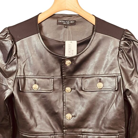 Central Park West Parker Leather Jacket - Picture 2 of 12